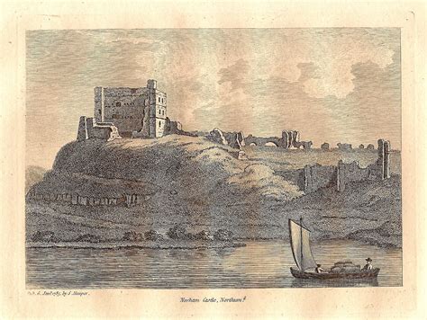 Norham Castle Northumberland antique print – Frontispiece_Maps