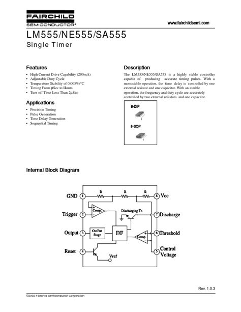 NE555N Datasheet PDF - Single Timer