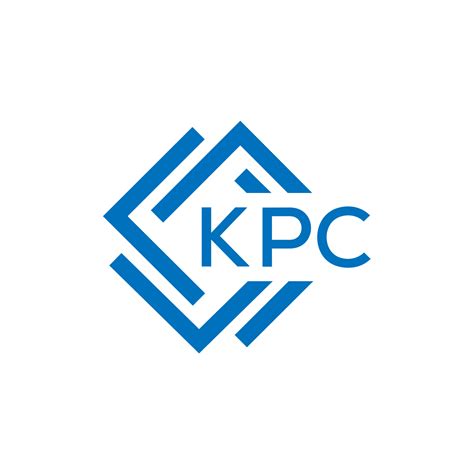 kpc letra logo diseño en blanco antecedentes. kpc creativo circulo ...