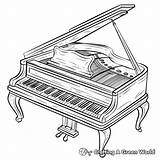 Piano Coloring Pages  Free & Printable sketch template