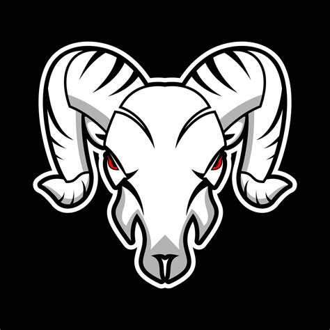 Ram head logo illustration 13409331 Vector Art at Vecteezy