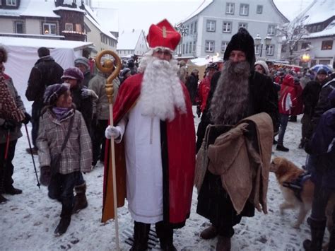 St. Nikolaus(German Santa) and his helper "Knecht Ruprecht ...