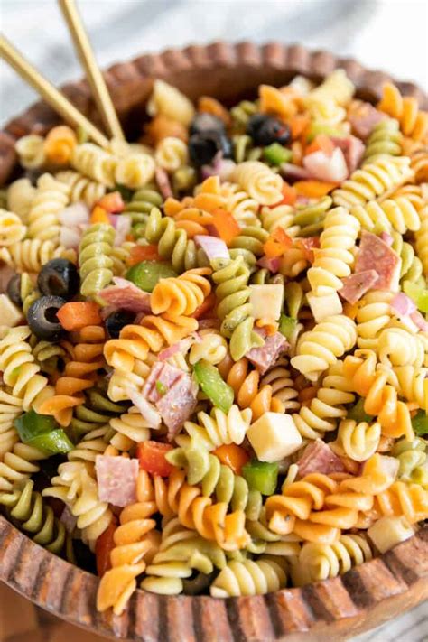 Antipasto Pasta Salad and Italian Vinaigrette Dressing - Binge Worthy Bites