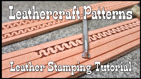 Leathercraft patterns leather stamping tutorial modified Craftool stamp ...