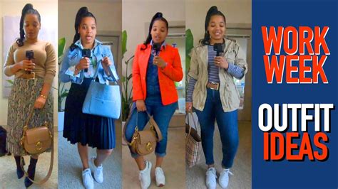 Work Week Outfit Ideas | What I Wore This Week #01 - YouTube