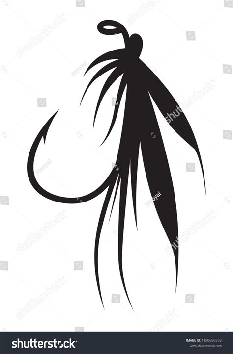 Silhouette Fishing Lure Vector Stock Vector (Royalty Free) 1350696959 | Shutterstock