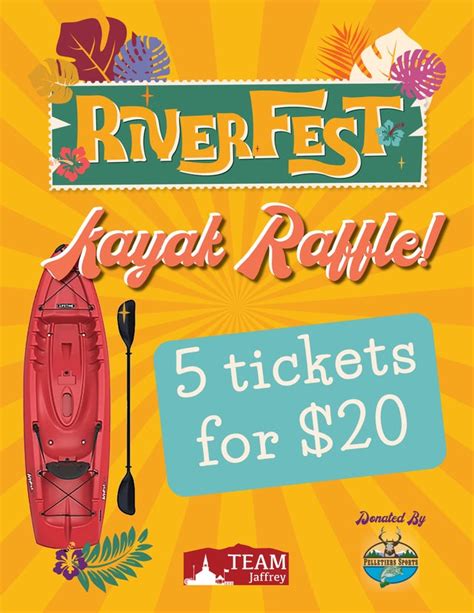 Kayak Raffle Ticket