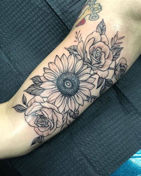 135 Sunflower Tattoo Ideas - [Best Rated Designs in 2020] - Next Luxury