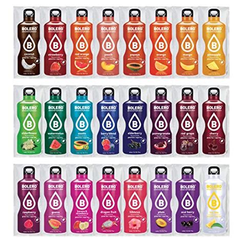 Bolero Advanced Hydration Classic Sachets, Sugar-Free Water-Flavoring Packets, Convenient ...