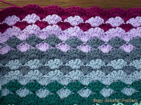 Easy Crochet Pattern: Shell Afghan: A New Project Started