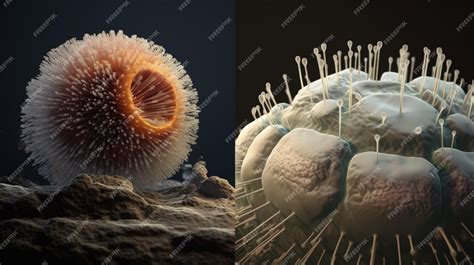 Premium AI Image | Bacteria microscopic unicellular organisms ...