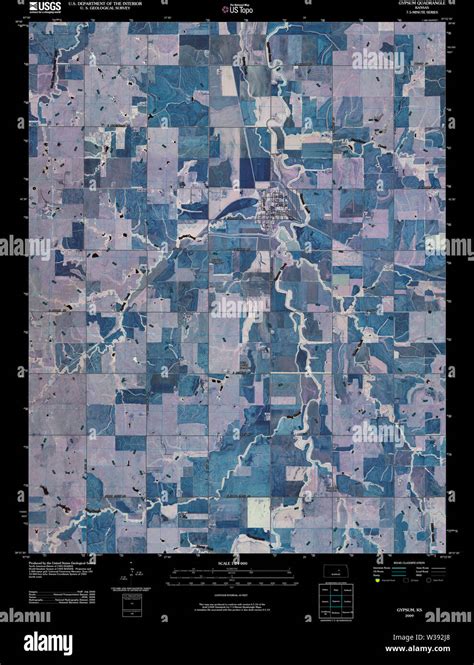 Gypsum kansas map hi-res stock photography and images - Alamy