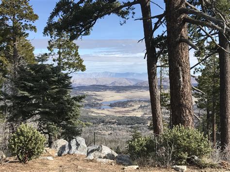 Lake Cuyamaca looks utterly gorgeous from the flank of Cuyamaca Peak.