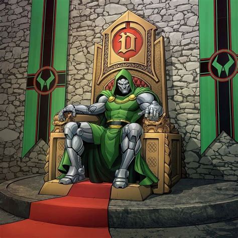 Patrick Brown on Instagram: "Dr Doom on the Throne. Here's another pose Marvel had me do for the ...