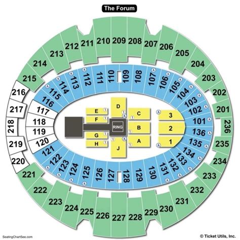 Elegant forum seating chart concert