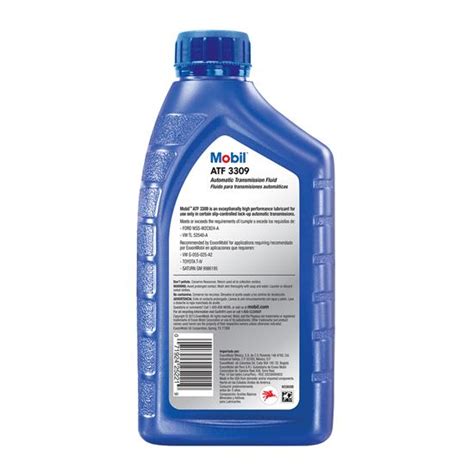 Mobil 3309 Automatic Transmission Fluid, 1 Quart