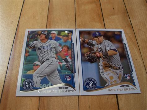 JACE PETERSON RC YANGERVIS SOLARTE RC 2014 Topps Update Padres (2) Base ...