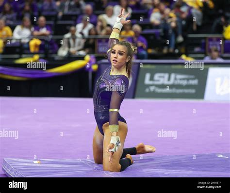 December 3, 2021: LSU women's gymnast KJ Johnson performs her floor routine during the NCAA ...