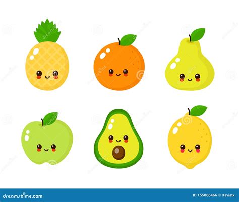 Fruit Face Logo Cartoon Vector | CartoonDealer.com #173287137