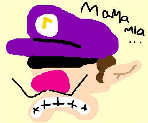 Waluigi Crying - Drawception