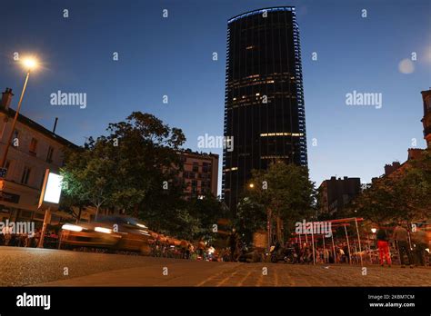 View of Montparnasse Tower at night, Paris, France Stock Photo - Alamy