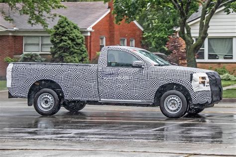 2023 Ford Ranger Single Cab Spied Stateside, Work Truck Features Halogen Lights - autoevolution