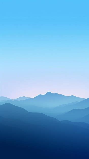 Premium AI Image | a blue sky with mountains in the background