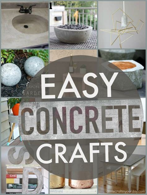 Easy Concrete Projects - A Little Craft In Your Day | Concrete projects, Concrete diy, Concrete ...