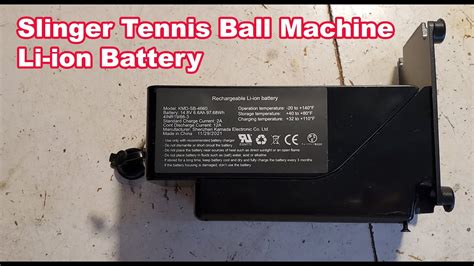 Slinger Tennis Ball machine Battery disassembled, Li-ion 14.8V 6.6Ah ...