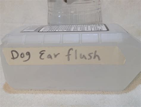 An easy recipe for homemade dog ear cleaner - out standing in the field