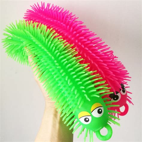 30cm Big Squishy Sensory Therapy Toy Spiky Puffer Worm Kids Tactile ...