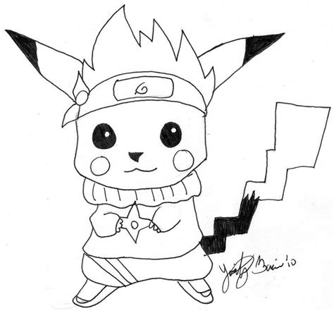 Pikachu cosplays Naruto by BleederDoll on DeviantArt