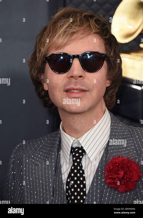 Beck arrives at the 62nd annual Grammy Awards at the Staples Center on ...