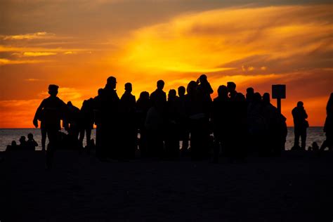 Silhouette Photography of People During Golden Hour · Free Stock Photo