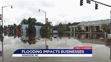 Cashie River causes major flooding in Windsor, North Carolina