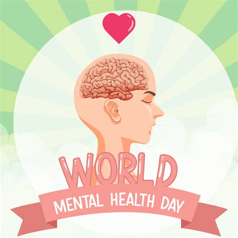 Poster design with world mental health day 7108130 Vector Art at Vecteezy