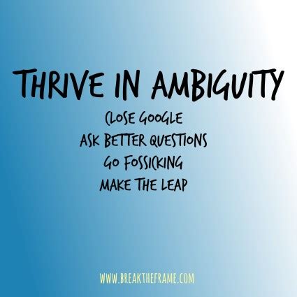 Personal Leadership: Thrive in Ambiguity