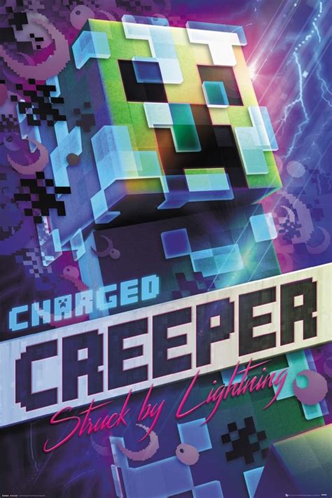 Minecraft: Maxi Poster - Charged Creeper (1025) | at Mighty Ape NZ