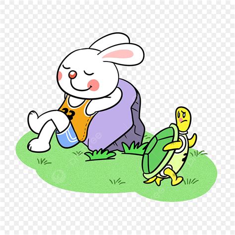 Tortoise Race Clipart Hd PNG, Cartoon Animal Tortoise Rabbit Racing Png Transparent Bottom ...