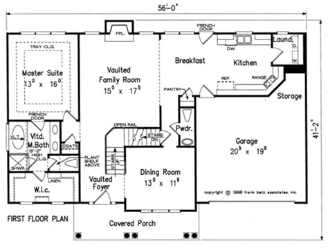 ALTHORPE House Floor Plan | Frank Betz Associates