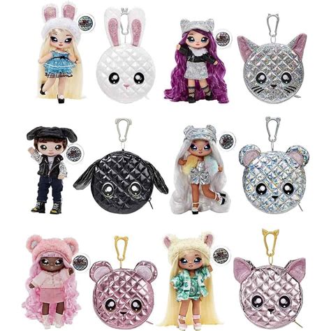 Na Na Na Surprise Glam Series Fashion Dolls and Metallic Rabbit Purse Assorted - The Model Shop