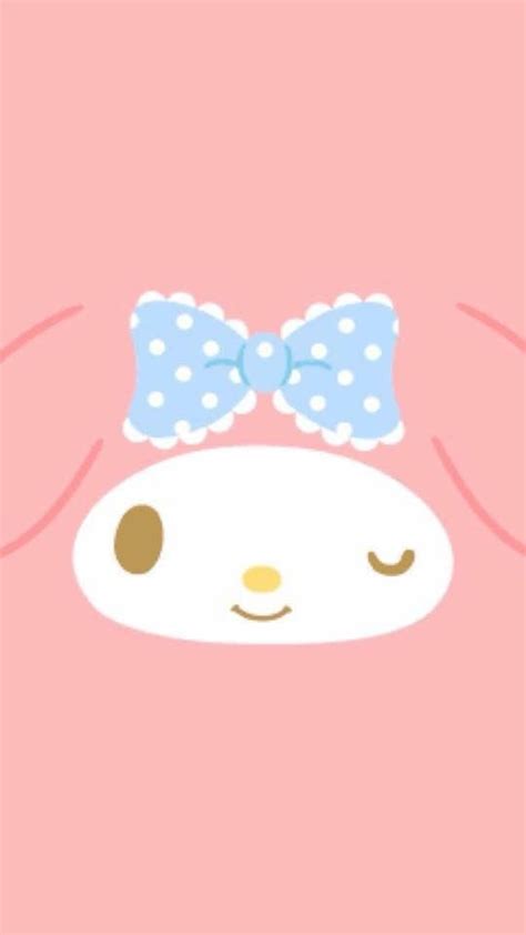 Cute my melody winking wallpaper💓 Bow Wallpaper, My Melody Wallpaper, Hello Kitty Iphone ...