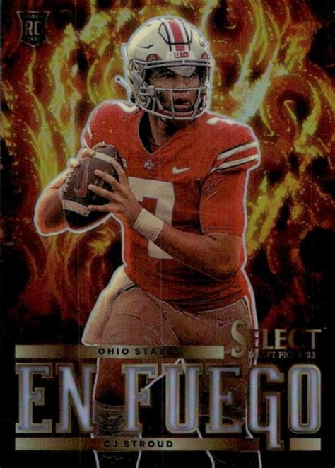 CJ Stroud 2023 Select Draft Picks #EF-CS En Fuego - Silver Price Guide - Sports Card Investor