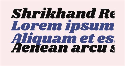 Shrikhand Regular free Font - What Font Is