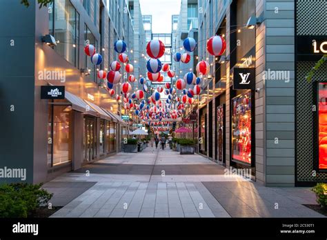 Washington, D.C. / USA - June 25 2020: Louis Vuitton luxury leather goods storefront in DC ...