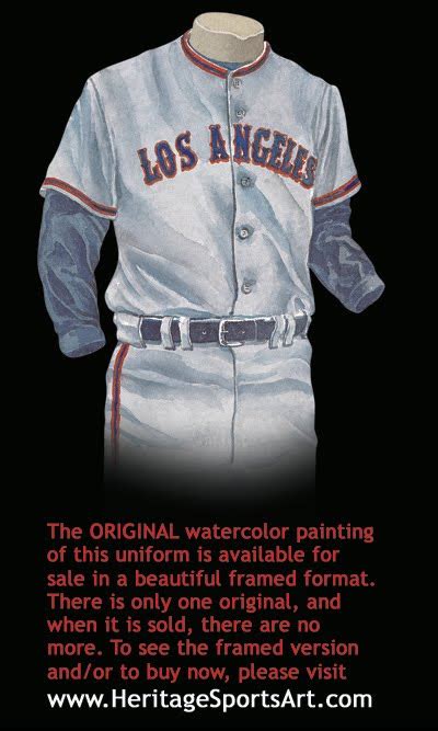 Los Angeles Angels Uniform and Team History | Heritage Uniforms and ...