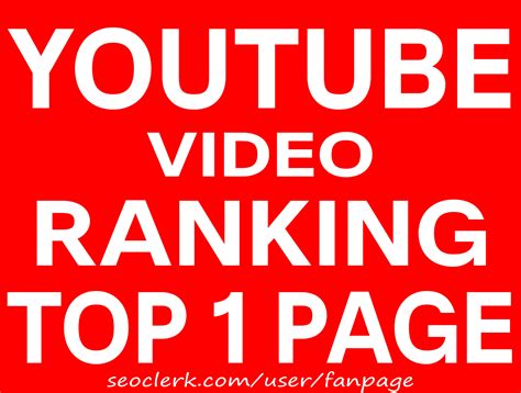 YOUTUBE VIDEO RANKING TOP 1 PAGE GUARANTEED - BEST RESULT 2019 for $10 ...