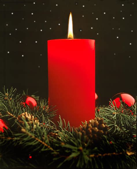 Christmas Candle Photograph by Utah Images