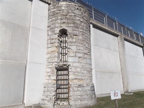 What's up with that? Why part of the Indiana State Prison wall in Michigan City looks so old