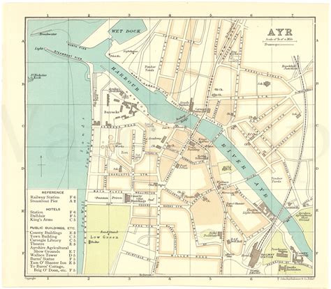 Ayr, Scotland Circa 1910 – WardMaps LLC